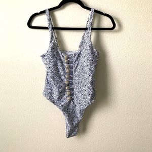 One piece swimsuit button up size Xs-S